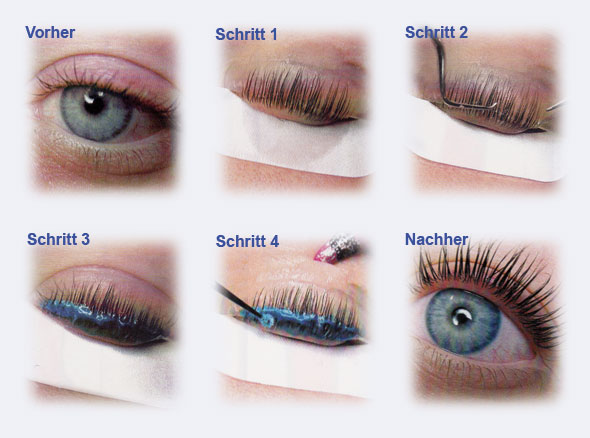 Arbeitschritte Wimpernwelle